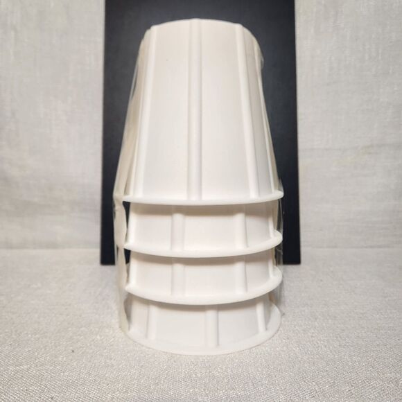 Bed Furniture Risers 6 Inch White Round Base - Picture 1 of 4
